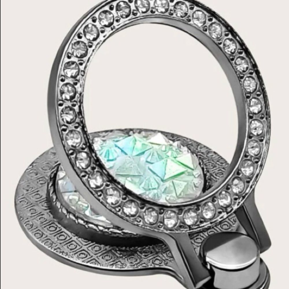 $$$ Rhinestone decor rotatable phone ring 💍 holder